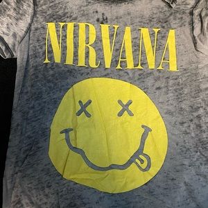 Nirvana short-sleeved tee. Pre-loved. Small.